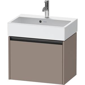 Duravit Ketho 2 wastafelonderbouwkast met 1 lade 58.4x39x44cm met greep antraciet basalt mat K25073043430000