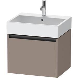 Duravit Ketho 2 wastafelonderbouwkast met 1 lade 58.4x46x44cm met greep antraciet basalt mat K25075043430000