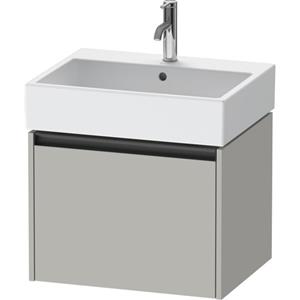 Duravit Ketho 2 wastafelonderbouwkast met 1 lade 58.4x46x44cm met greep antraciet betongrijs mat K25075007070000