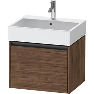 Duravit Ketho 2 wastafelonderbouwkast met 1 lade 58.4x46x44cm met greep antraciet donker noten mat K25075021210000