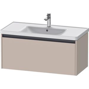 Duravit Ketho 2 wastafelonderbouwkast met 1 lade 98.4x45.5x44cm met greep antraciet taupe mat K25084091910000