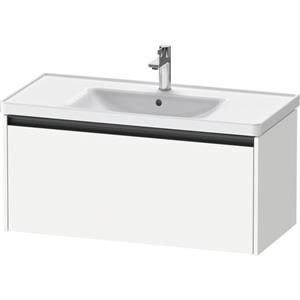 Duravit Ketho 2 wastafelonderbouwkast met 1 lade 98.4x45.5x44cm met greep antraciet wit mat K25084018180000