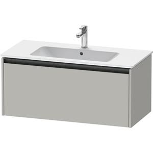 Duravit Ketho 2 wastafelonderbouwkast met 1 lade 101x48x44cm met greep antraciet betongrijs mat K25064007070000