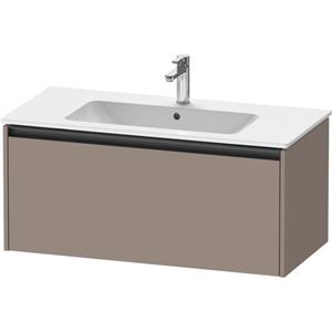 Duravit Ketho 2 wastafelonderbouwkast met 1 lade 101x48x44cm met greep antraciet basalt mat K25064043430000