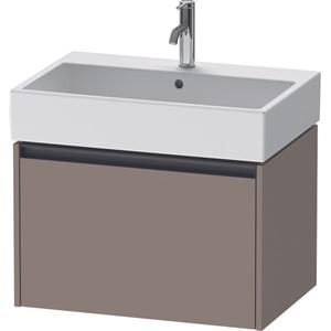 Duravit Ketho 2 wastafelonderbouwkast met 1 lade 68.4x46x44cm met greep antraciet basalt mat K25076043430000