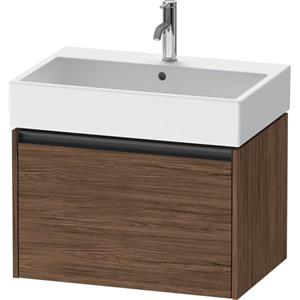 Duravit Ketho 2 wastafelonderbouwkast met 1 lade 68.4x46x44cm met greep antraciet donker noten mat K25076021210000