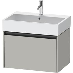 Duravit Ketho 2 wastafelonderbouwkast met 1 lade 68.4x46x44cm met greep antraciet betongrijs mat K25076007070000