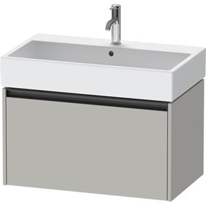 Duravit Ketho 2 wastafelonderbouwkast met 1 lade 78.4x46x44cm met greep antraciet betongrijs mat K25077007070000