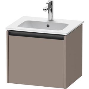 Duravit Ketho.2 wastafelonderkast 51x42x44cm geschikt voor 1 waskom Spaanplaat Basalt Mat K25061043430000