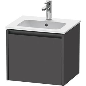 Duravit Ketho.2 wastafelonderkast 51x42x44cm geschikt voor 1 waskom Spaanplaat Grafiet Mat K25061049490000