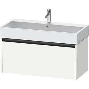 Duravit Ketho 2 wastafelonderbouwkast met 1 lade 98.4x46x44cm met greep antraciet wit mat K25078018180000