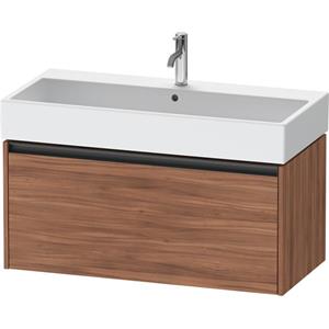 Duravit Ketho 2 wastafelonderbouwkast met 1 lade 98.4x46x44cm met greep antraciet noten mat K25078079790000