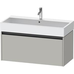 Duravit Ketho 2 wastafelonderbouwkast met 1 lade 98.4x46x44cm met greep antraciet betongrijs mat K25078007070000