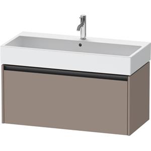 Duravit Ketho 2 wastafelonderbouwkast met 1 lade 98.4x46x44cm met greep antraciet basalt mat K25078043430000