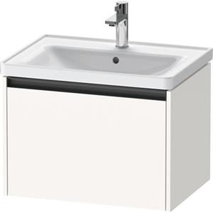 Duravit Ketho 2 wastafelonderbouwkast met 1 lade 63.4x45.5x44cm met greep antraciet wit supermat K25082084840000