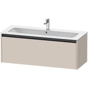 Duravit Ketho 2 wastafelonderbouwkast met 1 lade voor enkele wastafel 121x48x44cm met greep antraciet taupe mat K25065091910000