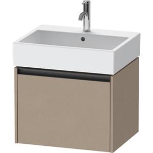 Duravit Ketho 2 wastafelonderbouwkast met 1 lade 58.4x46x44cm met greep antraciet Linnen mat K25075075750000