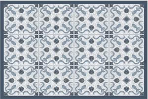 Matches21 HOME & HOBBY Fußmatte »Fußmatte Fliesen Marokkanisch grau 40x60 cm«, , rechteckig, Höhe 5 mm