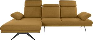 Inosign Ecksofa Trivento, Mit Sitztiefenverstellung, Armteil und Kopfteil-Verstellung, Bogenfuß, B/T/H: 290/187/88 cm