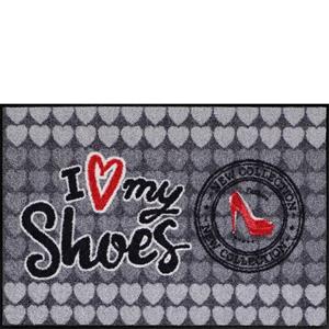 Salonloewe Fußmatte » I LOVE MY SHOES Fußmatte Wohnmatte 50 x 75 cm«, , Rechteckig, Höhe 7 mm, In- und Outdoor, waschbar bei 40° Grad in der Waschmaschine und
