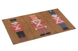 Fußmatte Fußmatte Soldaten In- / Outdoor Kokos Optik Kokos Look braun rot, Teppich Boss, rechteckig, Höhe: 10 mm