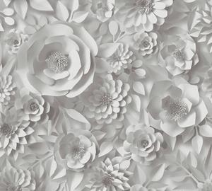 A.S. Création Vliestapete "PintWalls Blumen 3D Optik", matt, Blumenwand