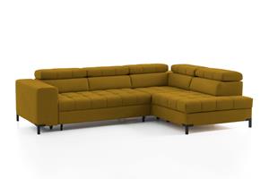 Exxpo - Sofa Fashion Ecksofa, Steppung im Sitzbereich, Wahlweise mit Bettfunktion und Bettkasten, inklusive 5 verstellbaren Kopfstützen