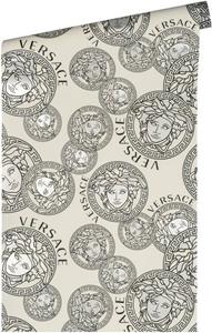 Versace Vliestapete »Wallpaper  5 Medusakopf«, leicht strukturiert, leicht glänzend, (1 St), Designertapete