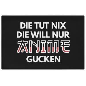 Trendation Fußmatte »Anime Fußmatte Geschenk Die Tut Nix Die Will Nur Anime Gucken Liebhabe«, 