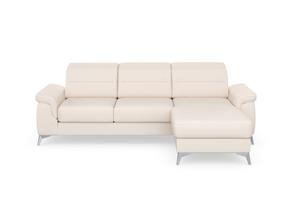 Sit&More Ecksofa Sinatra, mit Recamiere, optinal mit Kopfteilverstellung und Armteilfunktion oder Kopfteilverstellung, Armteilfunktion, Bettfunktion und Bettkasten, chromfarbene Metallfü