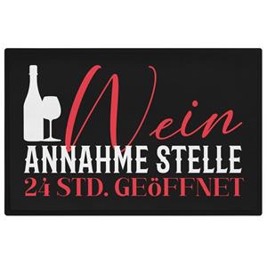 Trendation Fußmatte »Wein Annahmestelle Fußmatte Geschenk Wein-Liebahaber Frauen Geschenkid«, 