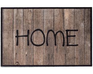 Matches21 HOME & HOBBY Fußmatte »Fußmatte OUTDOOR HOME Kunststoff Holzoptik Braun 50x75 cm«, , rechteckig, Höhe 7 mm