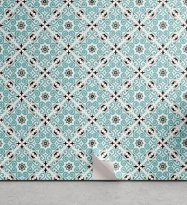 Abakuhaus Vinyltapete »selbstklebendes Wohnzimmer Küchenakzent«, marokkanisch Mittelmeer-Damast-Kunst