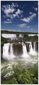 Wallario Türtapete »Iguazu-Wasserfälle«, glatt, ohne Struktur