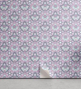 Abakuhaus Vinyltapete »selbstklebendes Wohnzimmer Küchenakzent«, marokkanisch Pastelltöne Blumenmotiv
