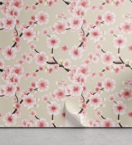 Abakuhaus Vinyltapete »selbstklebendes Wohnzimmer Küchenakzent«, asiatisch Flowering Cherry Blooms