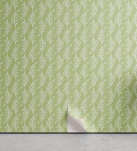 Abakuhaus Vinyltapete »selbstklebendes Wohnzimmer Küchenakzent«, Gedämpfte Farben Monotone Wald Reisig