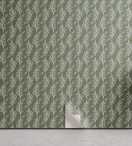 Abakuhaus Vinyltapete »selbstklebendes Wohnzimmer Küchenakzent«, Gedämpfte Farben Natur belaubte Zweige