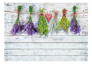 KUNSTLOFT Vliestapete »Herbal Kitchen«, lichtbeständige Design Tapete
