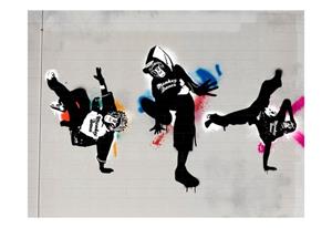 KUNSTLOFT Vliestapete »Monkey Disco«, lichtbeständige Design Tapete