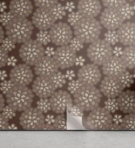 Abakuhaus Vinyltapete »selbstklebendes Wohnzimmer Küchenakzent«, Beige Floral-Spitze-Muster Retro
