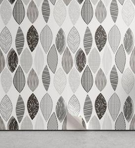 Abakuhaus Vinyltapete »selbstklebendes Wohnzimmer Küchenakzent«, Gekritzel Zusammenfassung Leaves Kunst