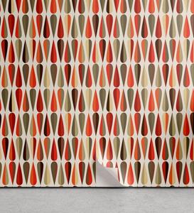 Abakuhaus Vinyltapete »selbstklebendes Wohnzimmer Küchenakzent«, Geometrisch 70er Jahre Retro-Stil