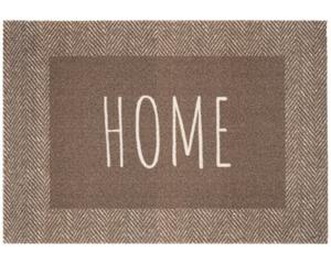 Matches21 HOME & HOBBY Fußmatte »Fußmatte DECOR HOME Rahmen braun gedruckter Rand 40x60 cm«, , rechteckig, Höhe 6 mm