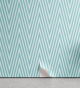 Abakuhaus Vinyltapete »selbstklebendes Wohnzimmer Küchenakzent«, Geometrisch Beruhigen Töne Stripes Kunst