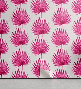 Abakuhaus Vinyltapete »selbstklebendes Wohnzimmer Küchenakzent«, Blatt Aquarell-Rosa-Blätter
