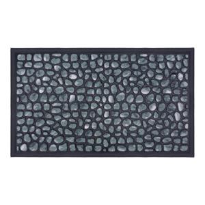 GMD Living Fußmatte »SANTORINI«, , rechteckig, Höhe 9 mm, Fußmatte mit Steinemuster für den Innen- und Außenbereich, 45 x 75 cm