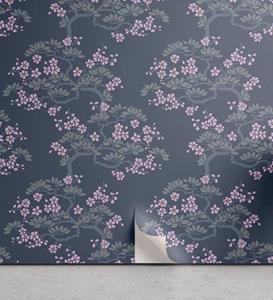 Abakuhaus Vinyltapete »selbstklebendes Wohnzimmer Küchenakzent«, Blatt Japanische Pflaumen-Blüten