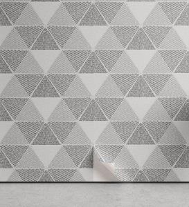 Abakuhaus Vinyltapete »selbstklebendes Wohnzimmer Küchenakzent«, Geometrisch Grungy Graustufen-Töne