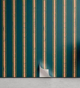 Abakuhaus Vinyltapete »selbstklebendes Wohnzimmer Küchenakzent«, Geometrisch Grungy Stripes Dots
